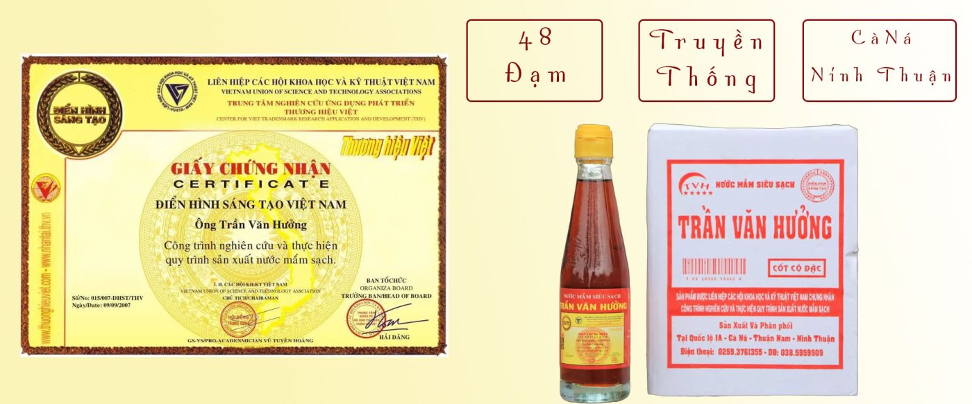 nước mắm Trần Văn Hưởng 48 Đạm