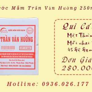 Nước Mắm Trần Văn Hưởng Cốt Cô Đặc – 250ml 45 Đạm (Hộp 6 Chai Thủy Tinh Cao Cấp)