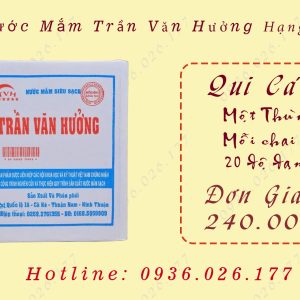 Nước mắm Trần Văn Hưởng 20 Đạm Thùng 6 chai 950ml